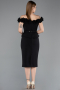 Partykleid Midi Schwarz ABK2583