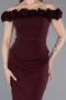 Partykleid Midi Kirschrot ABK2583