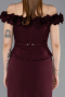Partykleid Midi Kirschrot ABK2583