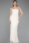 Abendkleid Lang Spitze Beige ABU5941