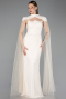 Abendkleid Lang Spitze Beige ABU5941