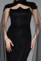 Abendkleid Lang Spitze Schwarz ABU5941
