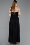 Abendkleid Lang Spitze Schwarz ABU5943