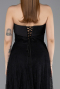 Abendkleid Lang Spitze Schwarz ABU5943