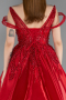 Designer-Plus-Size-Abendkleider Lang Rot ABU5966