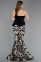 Designer Abendkleid Lang Schwarz ABU5954