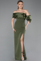 Khaki Abendkleid Lang ABU4024