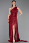 Abschlusskleid Lang Chiffon Weinrot ABU5946