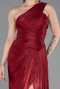 Abschlusskleid Lang Chiffon Weinrot ABU5946