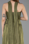 Kleider in Großen Größen Lang Chiffon Khaki ABU5958
