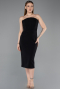 Partykleid Midi Schwarz ABK2588