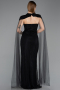 Abendkleid Lang Spitze Schwarz ABU5941