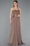 Abendkleid Lang Chiffon Kupfer ABU5931