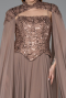 Abendkleid Lang Chiffon Kupfer ABU5931