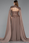 Abendkleid Lang Chiffon Kupfer ABU5931