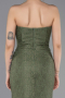 Khaki Abendkleid Spitze Lang ABU6148
