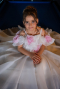 Brautkleid für Kinder Lang Satin Weiß ABG182