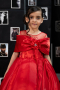 Brautkleid für Kinder Lang Satin Rot ABG172