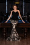 Designer Abendkleid Lang Schwarz ABU5954