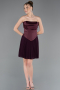 Partykleid Kurz Chiffon Pflaume ABK2590