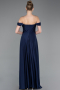 Abschlusskleid Lang Marineblau ABU5938
