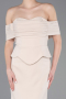 Beige Standesamtkleid Lang ABU5559