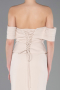 Beige Standesamtkleid Lang ABU5559