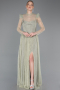 Standesamtkleid Lang Spitze Minzgrün ABU5887