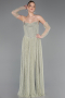 Standesamtkleid Lang Spitze Minzgrün ABU5887