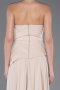 Beige Abendkleid Chiffon Lang ABU5681