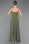Khaki Abendkleid Chiffon Lang ABU5681