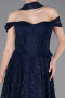 Abendkleid Lang Spitze Marineblau ABU5942