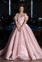 Designer Abendkleid Lang Satin Puder ABU5749