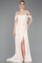 Abendkleid Lang Chiffon Beige ABU5974