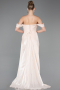Abendkleid Lang Chiffon Beige ABU5974