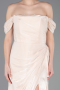 Abendkleid Lang Chiffon Beige ABU5974