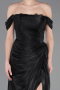 Abendkleid Lang Chiffon Schwarz ABU5974