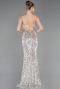 Abschlusskleid Lang Beige ABU5980
