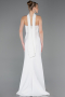 Abendkleid Lang Weiß ABU5981