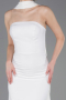 Abendkleid Lang Weiß ABU5981