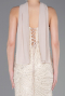Abendkleid Lang Perlenbesetzt Beige ABU5983