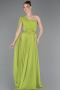 Abschlusskleid Lang Chiffon Pistaziengrün ABU5984