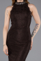 Abendkleid Lang Spitze Braun ABU5987