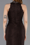 Abendkleid Lang Spitze Braun ABU5987