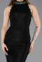 Abendkleid Lang Spitze Schwarz ABU5987