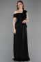 Abendkleid Lang Schwarz ABU5991