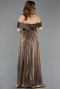 Kupfer Partykleid Chiffon Lang ABU5283