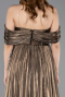 Kupfer Partykleid Chiffon Lang ABU5283
