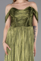 Pistaziengrün Partykleid Chiffon Lang ABU5283