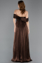 Braun Partykleid Chiffon Lang ABU5283